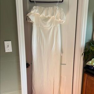 Elegant Off-Shoulder White Dress